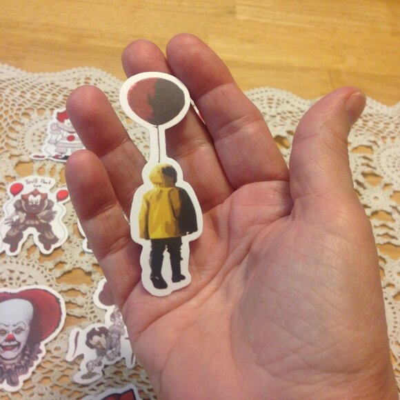 Scary Clowns IT Stickers for computers, laptops, lockers, luggage - Picture 6 of 6